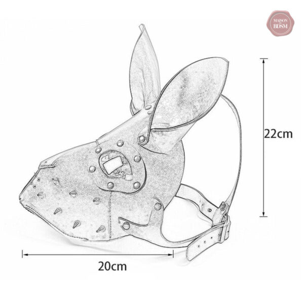 Masque Sm Lapin, idéal pour les jeux de rôle et l'imaginaire
