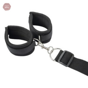 Menottes en nylon avec bâillon boule pour plus de plaisir