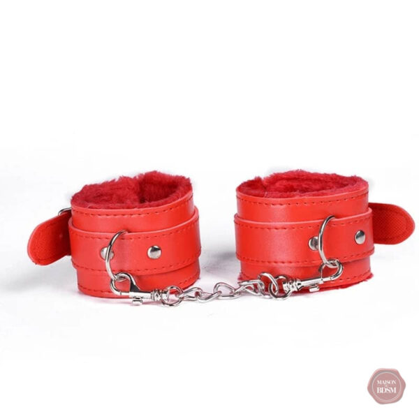 Menottes de jeu BDSM avec doublure en fourrure