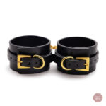 Menottes BDSM luxueuses en cuir de haute qualité