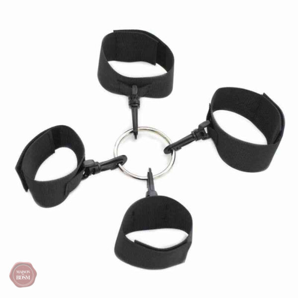 Menottes Contrainte en cuir pour pratiques BDSM
