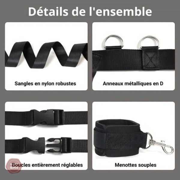 Menottes de lit pour explorer la domination et la soumission