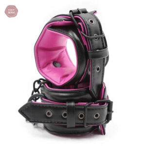 Menottes Poignets Rembourrées Noir Rose