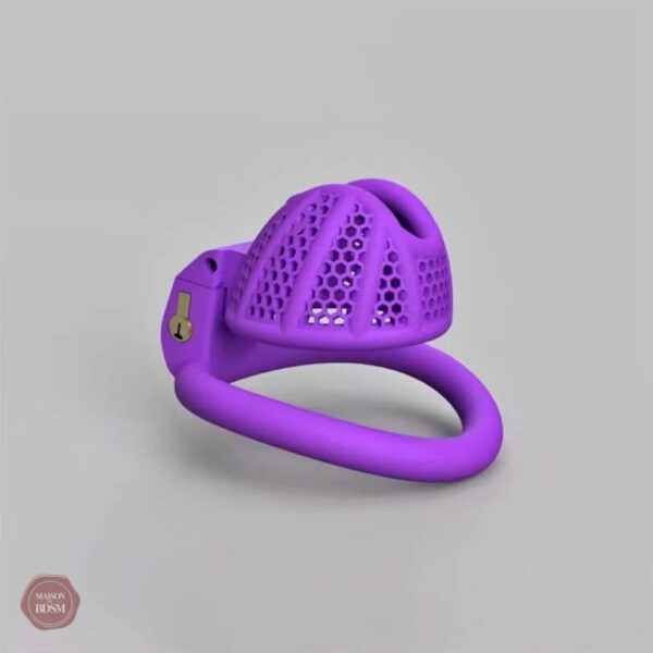 Cage de chasteté homme en matériau nid d'abeille
