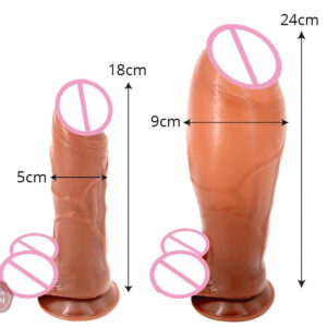 Gode gonflable Sissy, grande taille pour plaisir intense