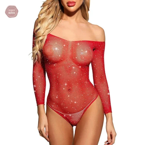 Vêtements sexy : body en résille pour femmes
