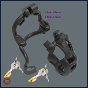Cage de chasteté sécurisée avec double verrouillage