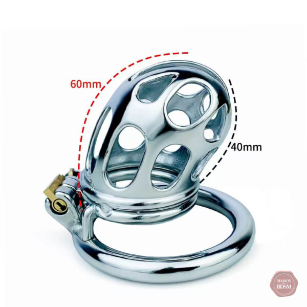 Cage en acier inoxydable pour contrôle et chasteté