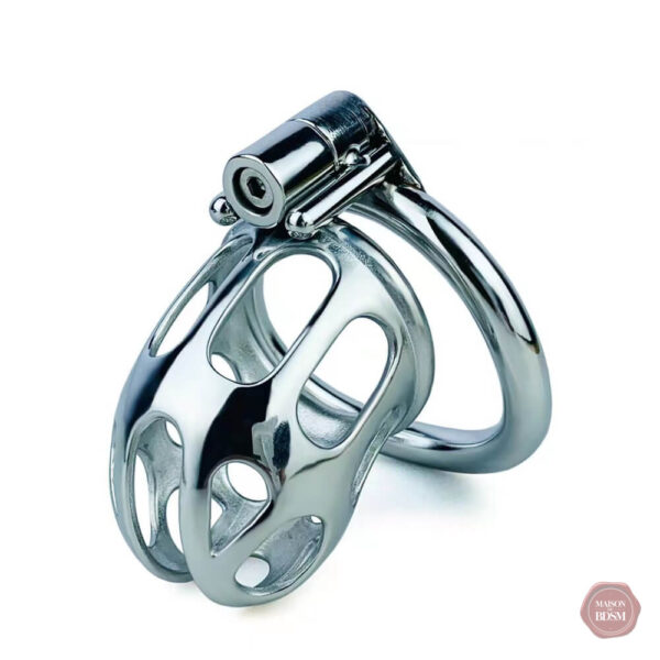 Cage de chasteté avec anneau inégal