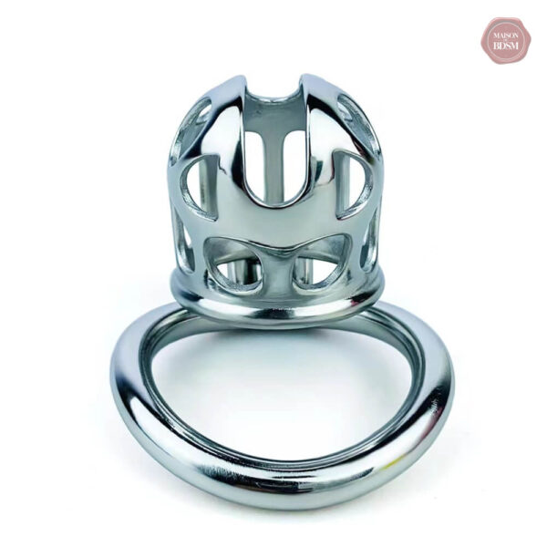 Cage de chasteté moderne en acier inoxydable