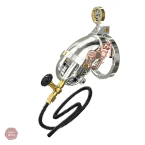 Cage de chasteté en acier inoxydable SteamPunk 316