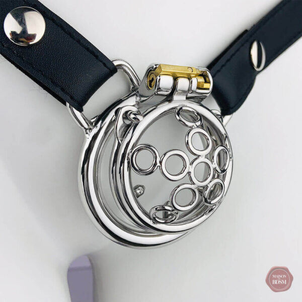 Cage de chasteté avec fixation ceinture