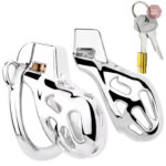 Cage de chasteté en acier inoxydable pour homme