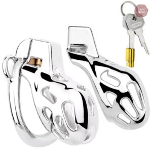 Cage de chasteté en acier inoxydable pour homme