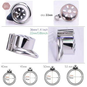 Cage de chasteté pour homme, design compact