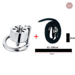 Système de chasteté en métal avec ceinture intégrée