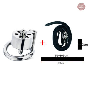 Système de chasteté en métal avec ceinture intégrée