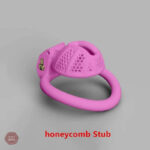 Modèle de cage de chasteté en nid d'abeille stylisé