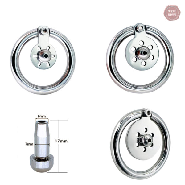 Cage de chasteté moderne en acier inoxydable