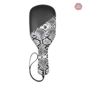 Paddle BDSM Serpent en cuir noir