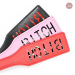 Paddle BDSM Sm Bitch en cuir
