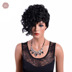 Perruque courte bouclée Lex de 15,24 cm pour un look tendance
