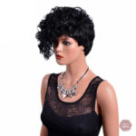 Perruque Lex, style bouclé, longueur 15,24 cm, confort optimal