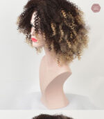 Perruque bouclée ombrée, style tendance