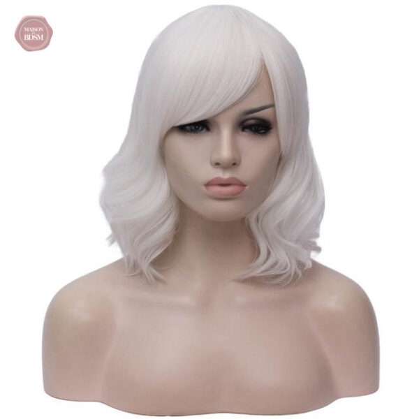 Perruque 14 cm, look chic avec frange