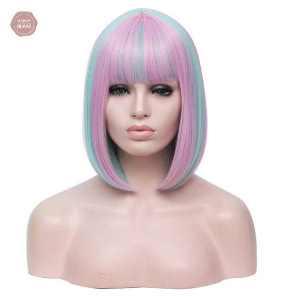 Coiffure bicolore courte 35.56 cm