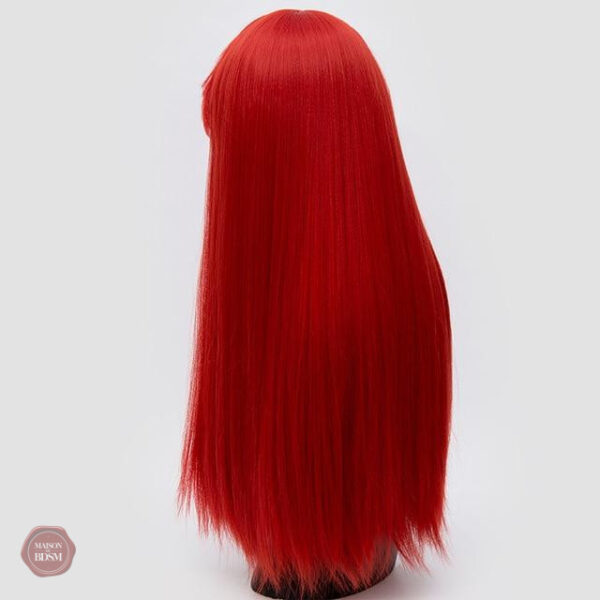 Coiffure moderne, perruque droite avec frange