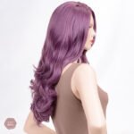 Perruque violette 61 cm, idéale pour les occasions spéciales