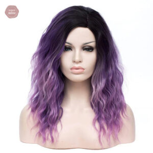 Perruque rose et violette de 45,72 cm, bestseller
