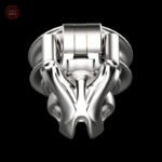 Cage de chasteté en acier, modèle Python V7.0