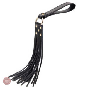 Petit martinet BDSM en cuir pour jeux de domination
