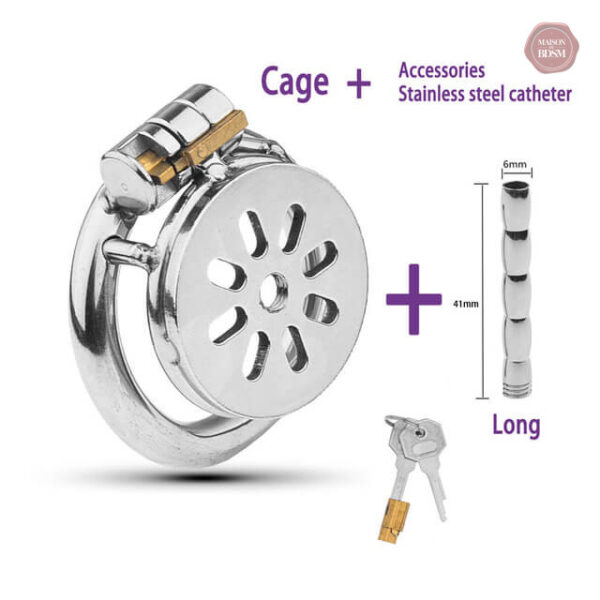 Cage de chasteté homme pour jeux érotiques