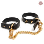 Petites menottes BDSM luxe en cuir haut de gamme