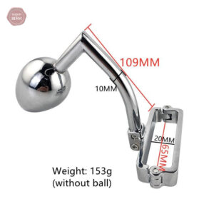 Accessoire CBT en acier pour stimulation scrotale