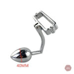 Pince à scrotum avec design ergonomique et plug