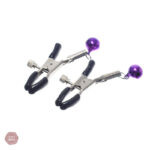 Pince téton boule en métal pour stimulation sensorielle
