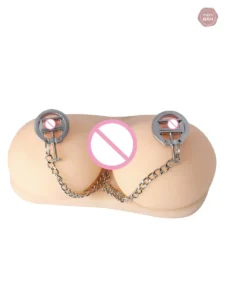Pinces tétons avec chaîne pour stimulation