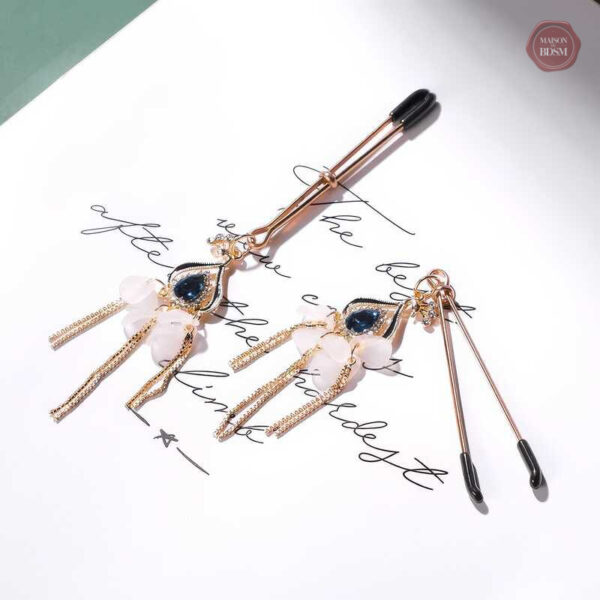 Pinces tétons stylées pour une touche glamour