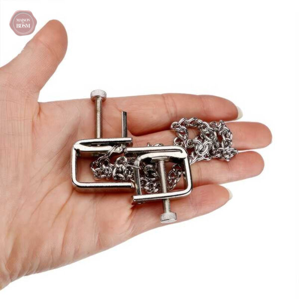 Accessoire de plaisir : pinces tétons en forme de C