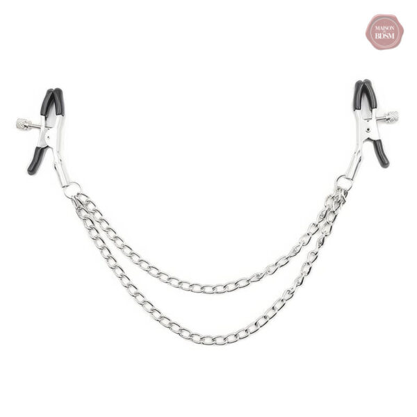pinces-tetons-double-chaine-1 Pinces tétons double chaîne en métal