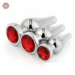 Plug anal en silicone, texture lisse