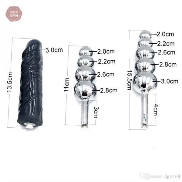Dildo et plug anal en ceinture de chasteté