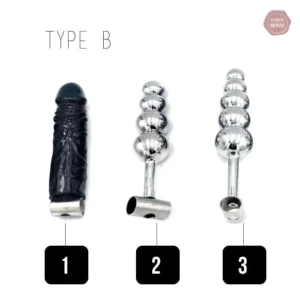 Plug anal et dildo - Ceinture de chasteté Type B
