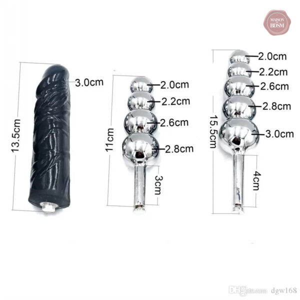 Dildo et plug anal pour ceinture de chasteté