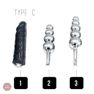 Plug anal et dildo - Ceinture de chasteté Type C