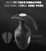 Accessoire anal Thunderbolt avec stimulation électrique à distance